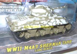 WWII M4A3 SHERMAN TANK MILITARY MUSCLE DIECAST JL RARE!  