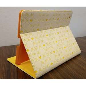  Stand Leather Yellow Case Cover For Ipad1 ipad2 ipad3 
