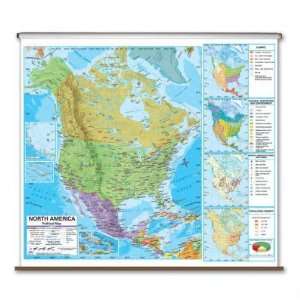  Universal Map 2795228 North America Advanced Political Wall Map 