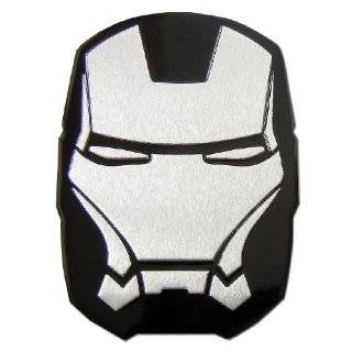 Iron man Ironman Aluminum Large Emblem Decal Black