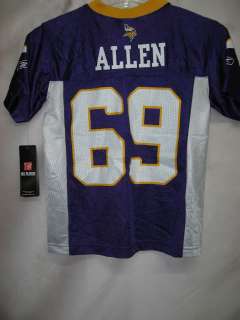 NFL Youth Jersey Vikings Jared Allen Purple Large *  