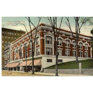 1915 Vintage Postcard Manwaring Building on State Street   New London 