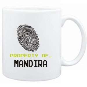 Mug White  Property of _ Mandira   Fingerprint  Female 