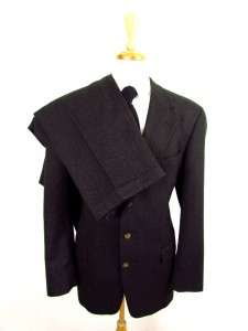 mens green herringbone AUSTIN REED 2pc suit wool 3btn sz large 44 L 