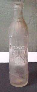 VINTAGE CARROLL COUNTY VA. SYLVATUS SLIM JIM GLASS SODA BOTTLE  