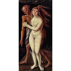   oil paintings   Hans Baldung   24 x 50 inches   Death and the Maiden 1