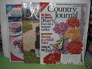 Lot 3 Magazines: Reminise/Country Journal/Taste of Home  