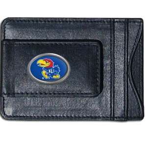   JAYHAWKS OFFICIAL LOGO MONEY CLIP AND CARDHOLDER