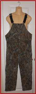   Mens L Large Camo Insulated Bibs Heavy Duty Overalls msrp $109  