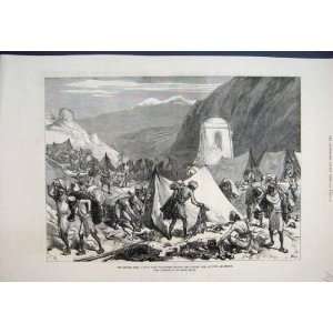  Looting Afghan Camp Fort Ali Musjid 1897 Antique Print 
