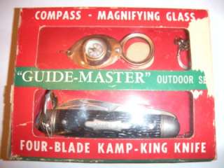 1957 Vintage KAMP KING Pocket Knife IMPERIAL KNIFE GUIDE MASTER 