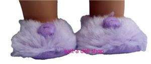 Doll Clothes Laven Fuzzy Slipper Fit American Girl+18  