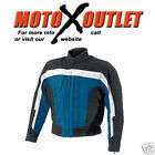 first gear karma motorcycle jacket womens medium blue 
