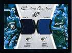 LARRY HUGHES KWAME BROWN WIZARDS 03 04 SPX JERSEY DUO