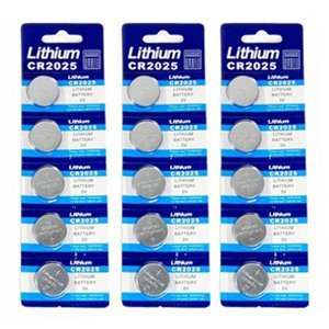  Bluecell 15 Pcs CR2025 Lithium Button Cell Battery 3V for 