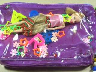 Kawaii Cute Toy Doll Girls Pouch Bag Purple A New Free Shipping 