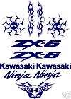 Kawasaki Ninja 636 ZX6R set of decals stickers