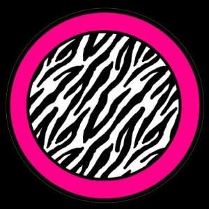  20   1.5 Envelope Seal Hot Pink Zebra Print Stickers 