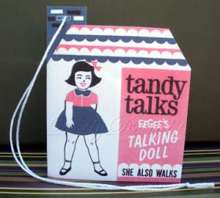 Eegee TANDY TALKS Doll Wrist Hang Tag  