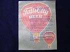   BEER IRON ON TRANSFER BALLOONS PATCH DECAL LOU KY VINTAGE ORIGINAL
