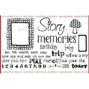  Unity Stamp OUR LIFE, OUR STORIES Rubber Stamp Set 