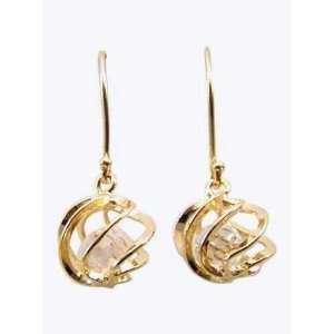  Kala isjewels  18ct Gold Plated ladies CZ Earrings (0,50 
