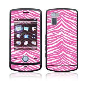  LG Shine CU720 Decal Sticker Skin   Pink Zebra Everything 