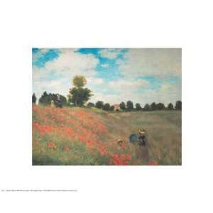 Les Coquelicots   Poster by Claude Monet (20x16) 