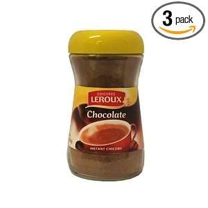 Leroux Instant Chicory with Chocolate Flavor 7oz/200g 3 Jars  