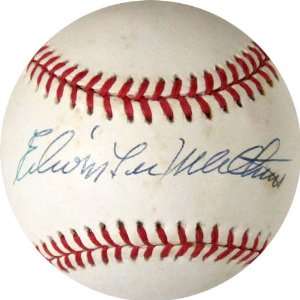  Eddie Lee Mathews Autographed Baseball