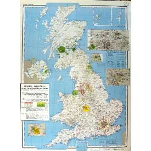  Map Britain Ireland 1963 Housing Conditions Age Groups 
