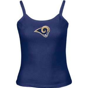 St. Louis Rams Womens Frosted Logo Tank Top:  Sports 