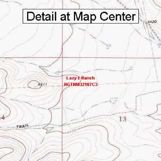  USGS Topographic Quadrangle Map   Lazy E Ranch, New Mexico 
