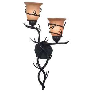  Kenroy Home 92136BRZ Twigs 2 Light Sconce, Bronze: Home 