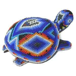  Land Turtle ~ 4.5 Inch Huichol Bead Art
