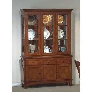  Lakeside Collection Solid Wood China Cabinet Buffet Hutch 