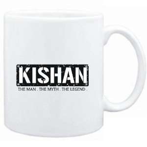  Mug White  Kishan  THE MAN   THE MYTH   THE LEGEND 