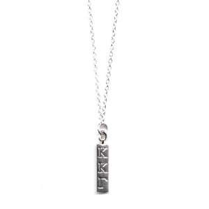  Kappa Kappa Gamma Sorority Silver Bar Necklace Jewelry