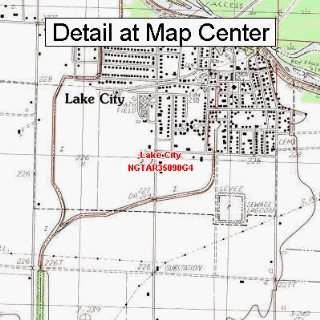   Topographic Quadrangle Map   Lake City, Arkansas (Folded/Waterproof