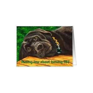  Funny Birthday ~ 78 Years Old ~ Labrador Dog Card Toys 