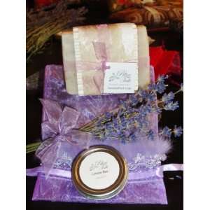 Lavender All Natural, Handcrafted Shea Butter Soap & Lotion Bar Set