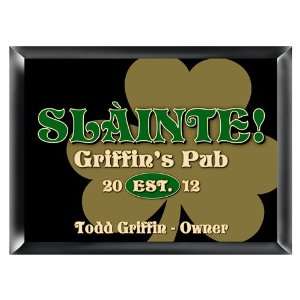  Personalized Gold Clover Pub Sign