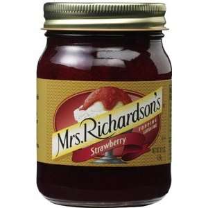  Mrs Richardsons, Topping Strawberry, 15.5 OZ (Pack of 6 