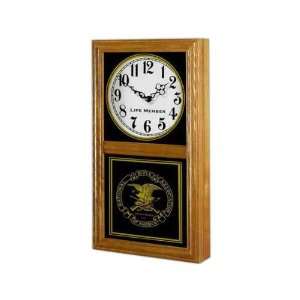 Chesapeake   Wood rectangle wall clock featuring a custom full window 