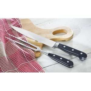  Turkey Or Ham Carving Knife & Fork Utensil Set By 