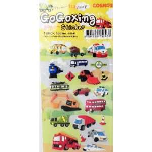  Soft & Raised Puffy Sticker   Truck (2 Sheets)   #08841 
