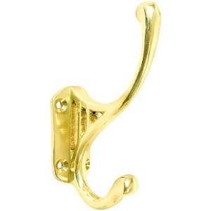  Large Brass Coat Hooks. Brass Classic Style Coat Hook: Office Products
