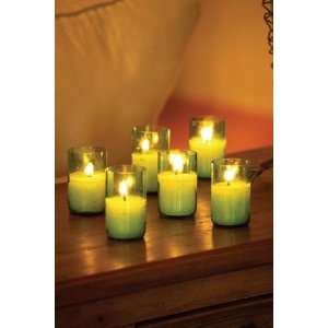  Green Glass Candles: Home & Kitchen