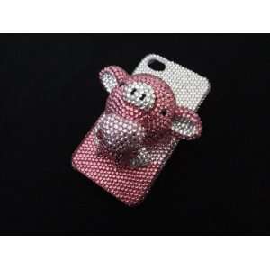  3D Handmade Rhinestone Piggy Case for Apple iPhone 4/4s 