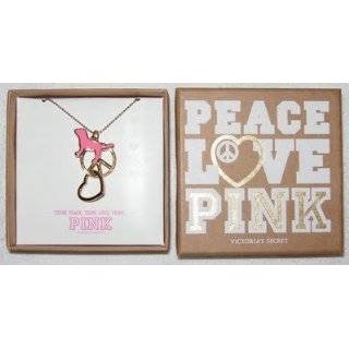  : Victorias Secret Pink Peace Love Pink Necklace: Everything Else